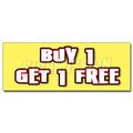 Signmission Safety Sign, 48 in Height, Vinyl, 18 in Length, Buy 1 Get 1 Free D-48 Buy 1 Get 1 Free